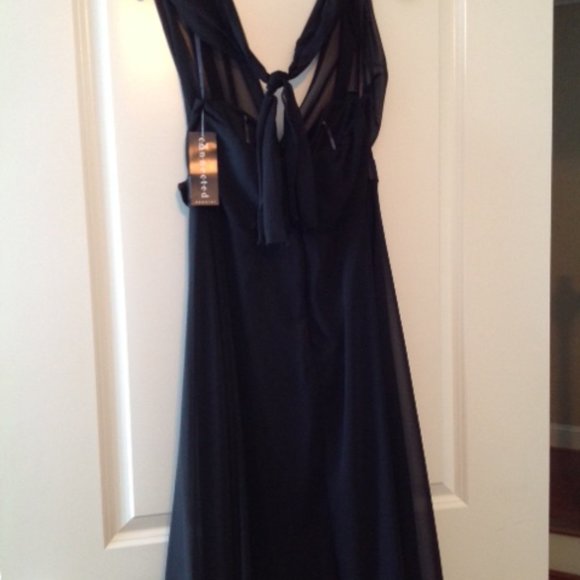 CONNECTED APPAREL BLACK SEMI-FORMAL DRESS - Picture 4 of 5